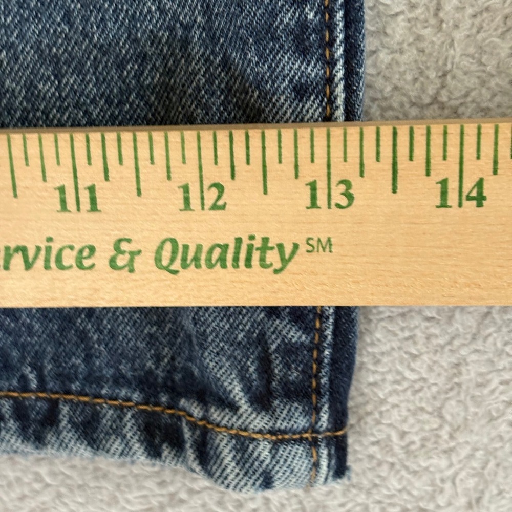 Levis 94 Baggy Wide Leg Jeans Womens 32x31 Medium Wash Blue Denim Mid Rise - Picture 9 of 12